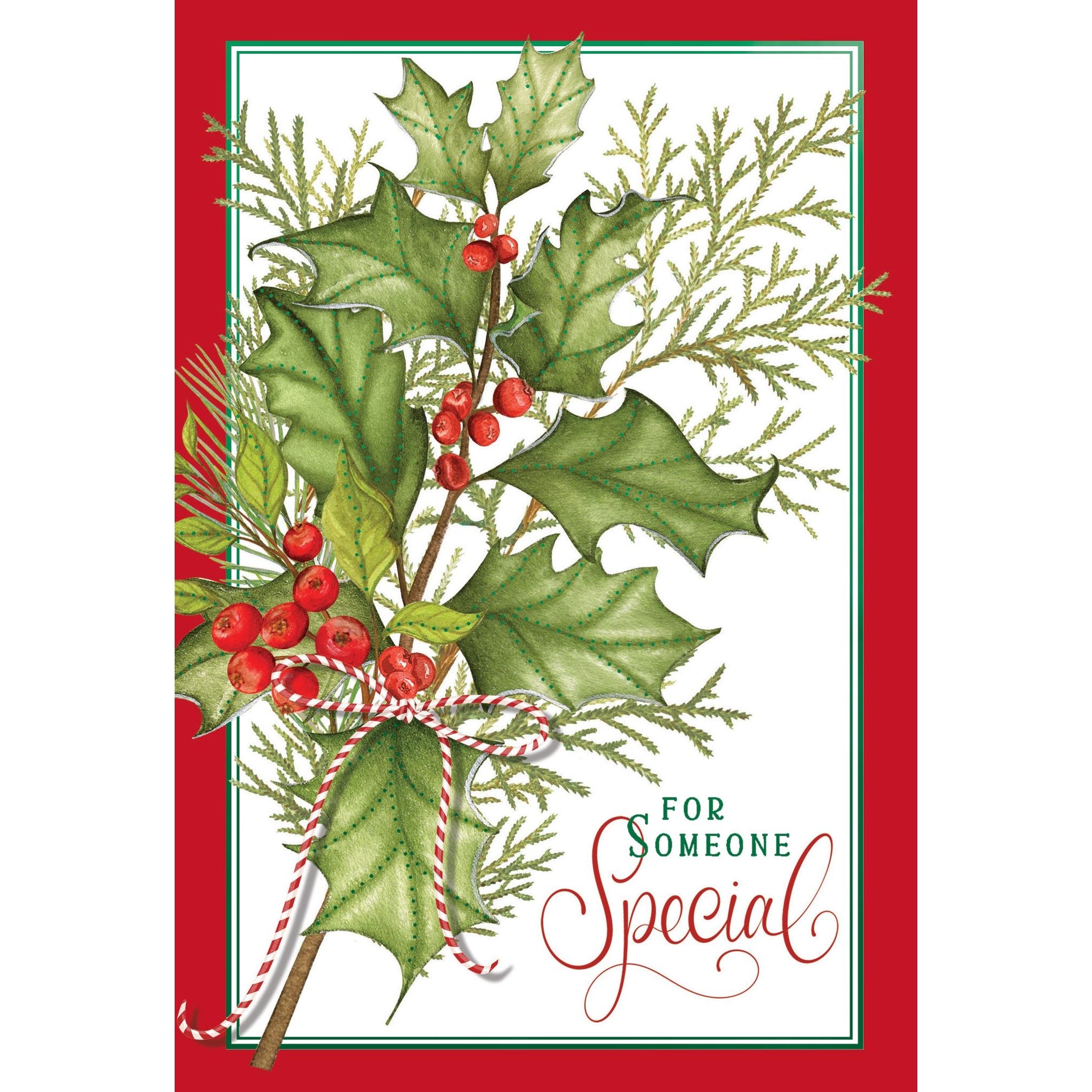 Someone Special Holly Christmas Card Someone Special